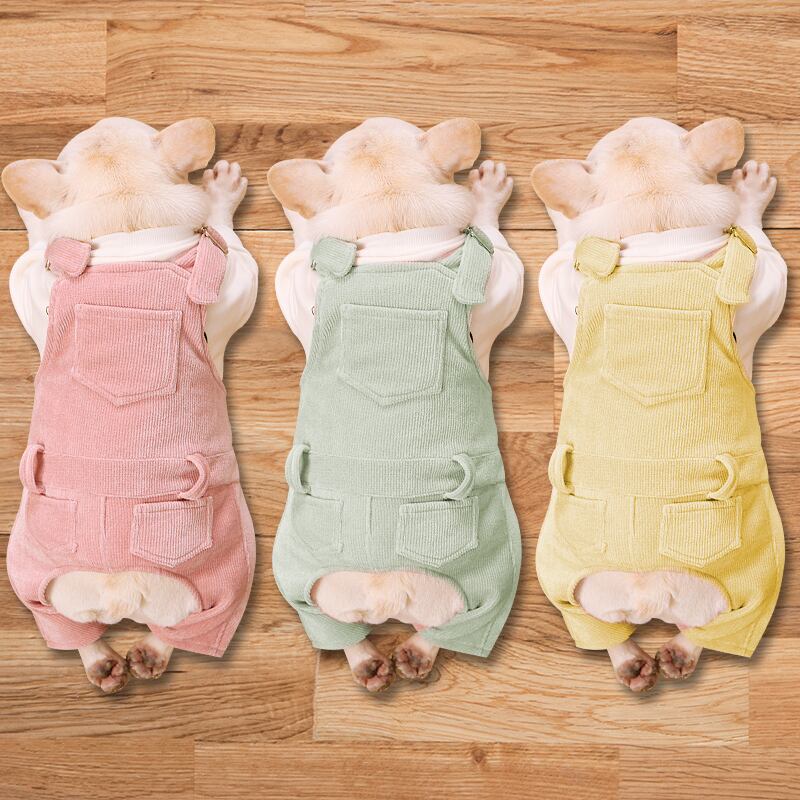 Km043sフレンチブルドック サロペット 犬服 ドックウェア いぬ Dearkm フレンチブルドック孔明