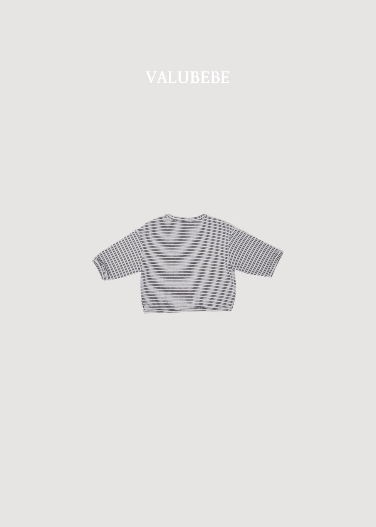 送料無料【予約】/ ストライプボタンTシャツ / valubebe