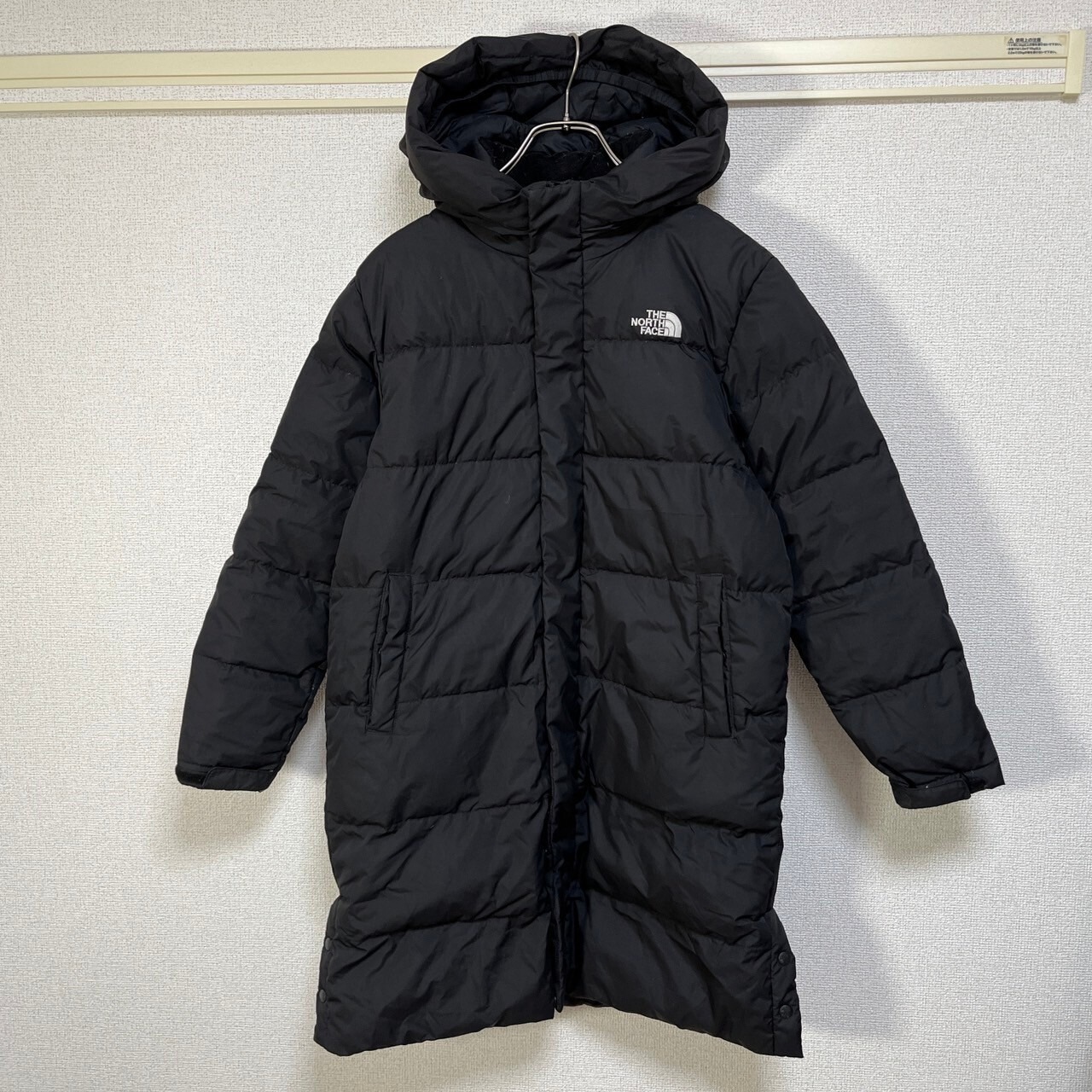 ノースフェイス ロングダウンコート ベンチコート ブラック黒 150 