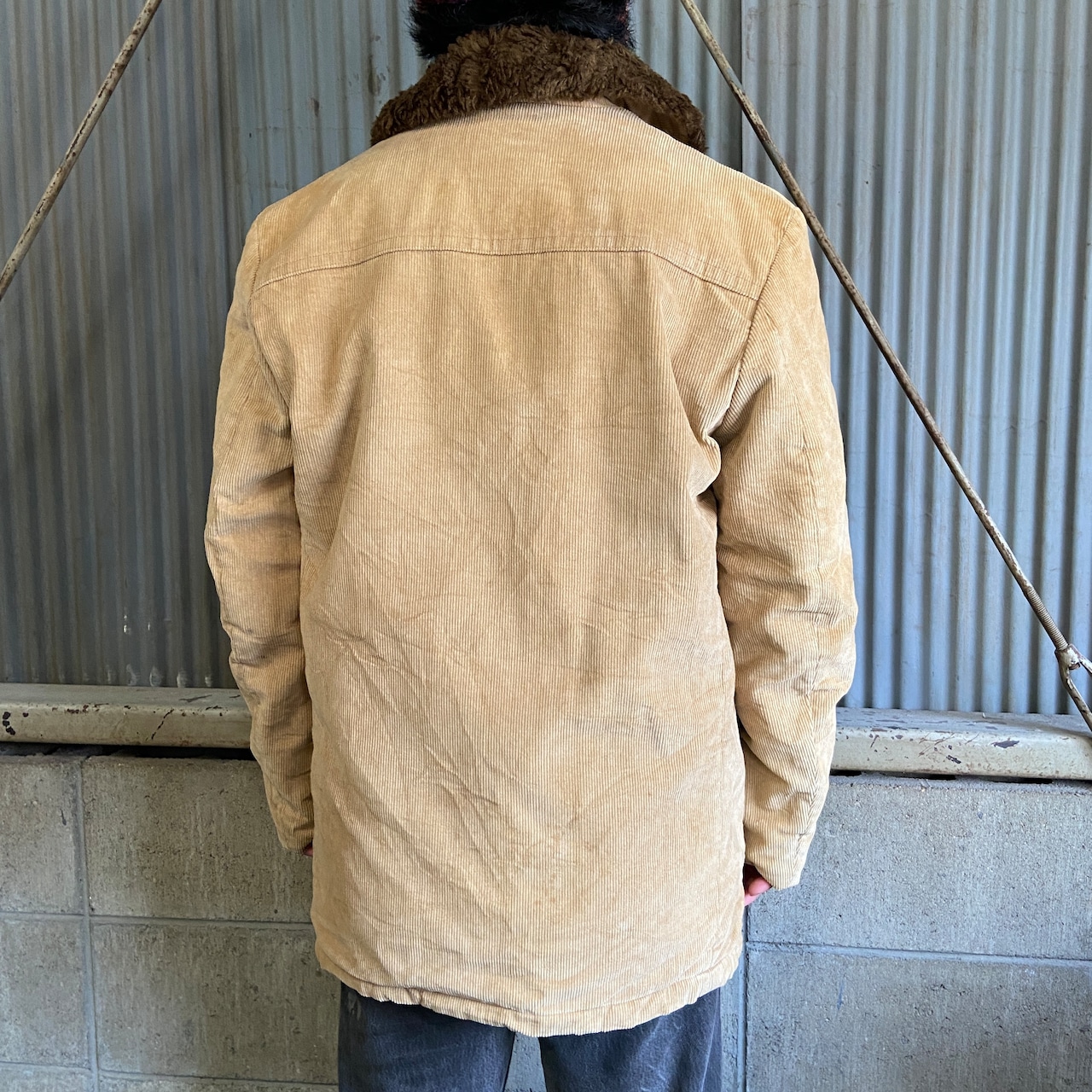 70年代 Shanhouse シャンハウス コーデュロイ ボア ランチコート 