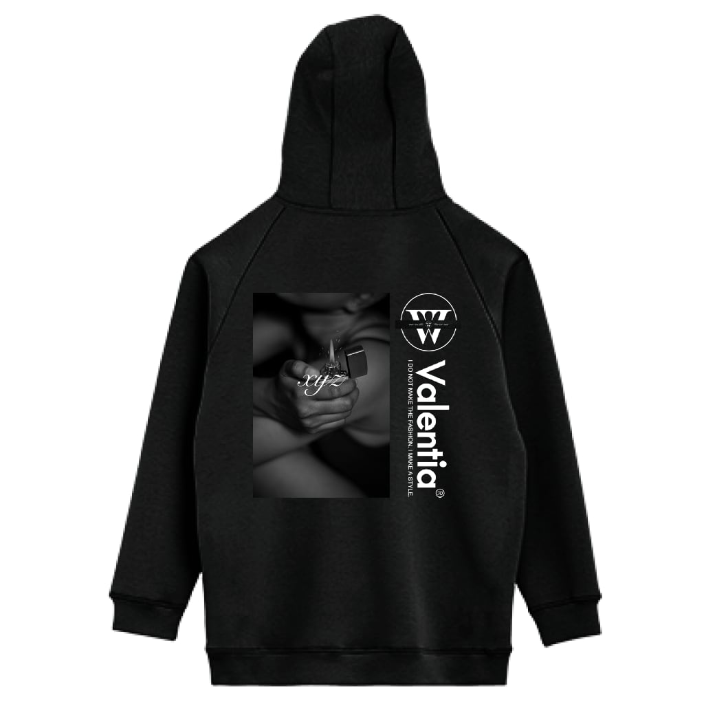 LIFEMAX 10oz ドライストレッチプルオーバーパーカー（両面印刷）