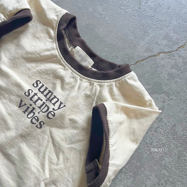 sunny リンガーTシャツ(110-150サイズ)