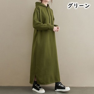 ニットパーカーワンピース M 7col 250503