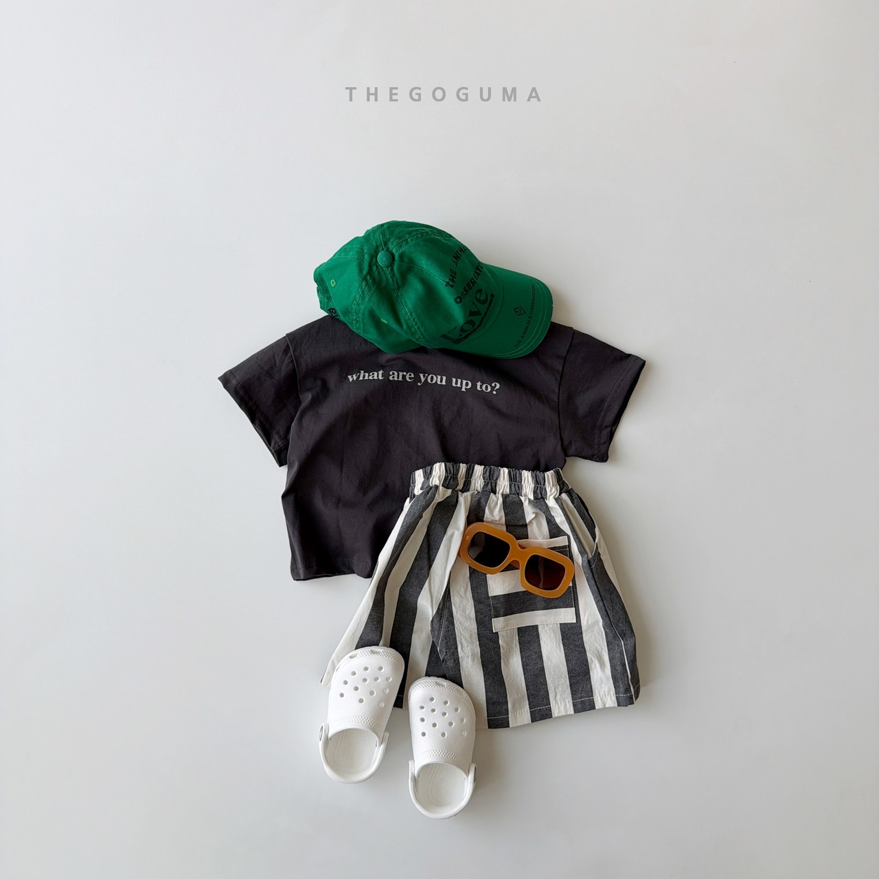 【即納】THE GOGUMA 26/SM What are you Tシャツ｜夏服｜韓国子供服