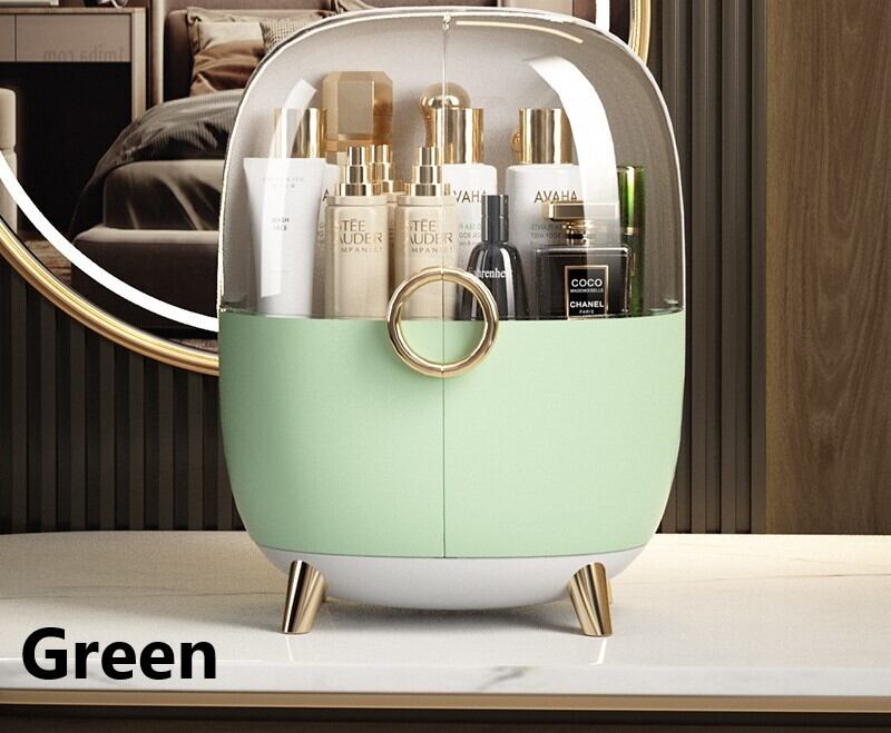 メイクボックス 大容量 透明カバー 観音開き 2段 収納 おしゃれ