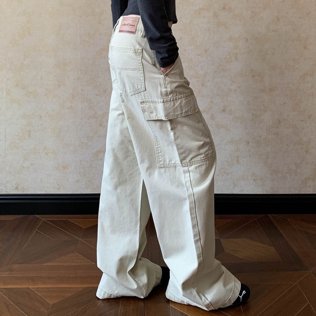 グラフィックロゴカーゴストレートパンツ 3col   R01662