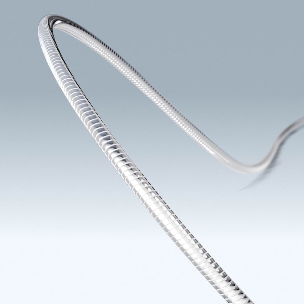 thin snake necklace (silver) #n52 | garcia