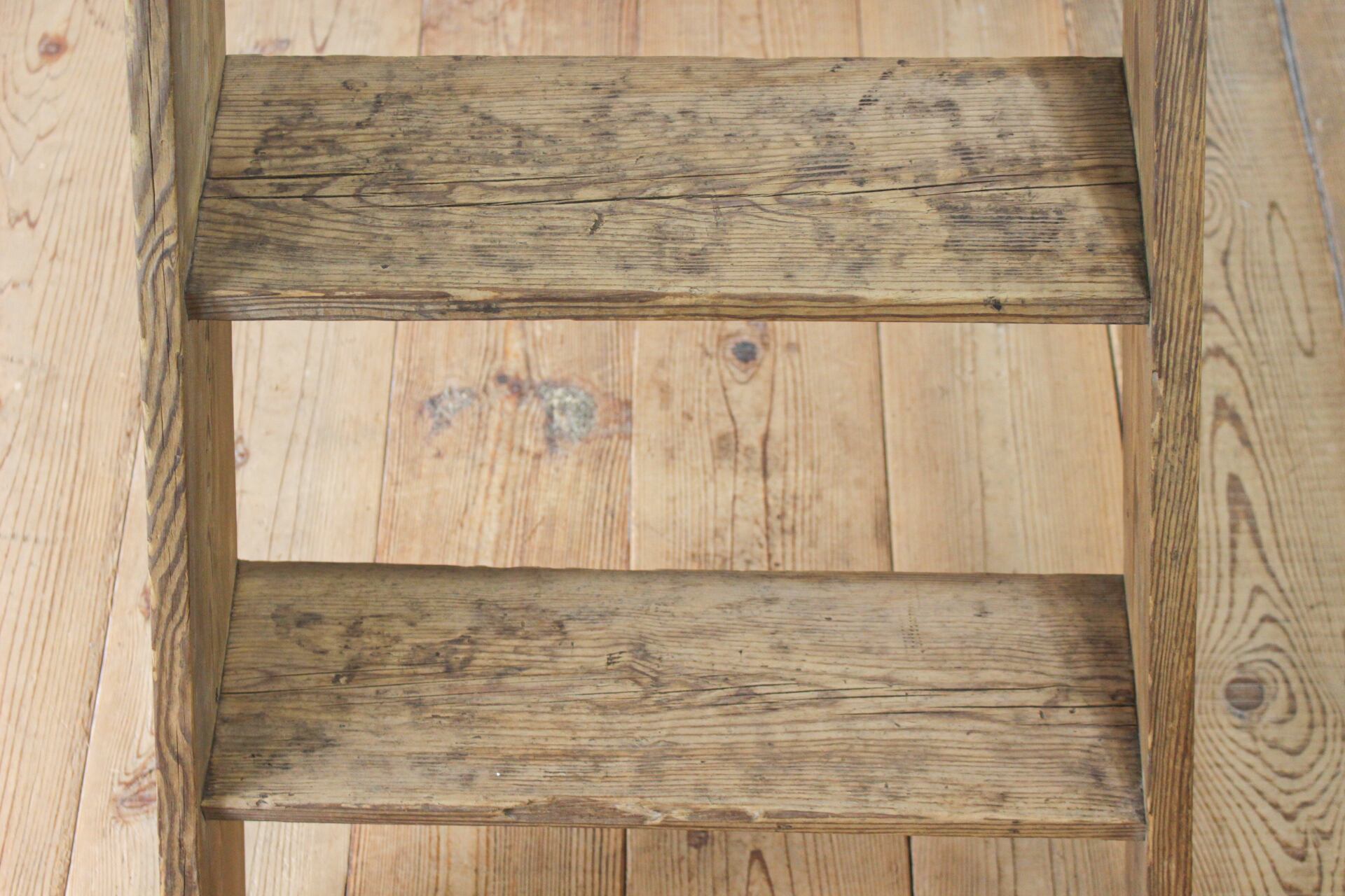 ヴィンテージ 折り畳み 脚立 ステップ ガーデニング 飾り台 レトロ