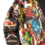 再構築 ロックT ・・ブリーチボンバージャケット ROCK T-SHIRTS MIX BOMBER JACKET【bomber003】