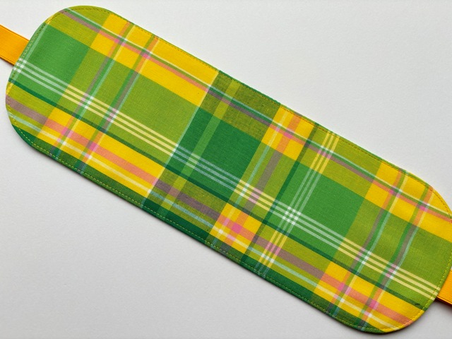 モア帯板　マスカットチェック