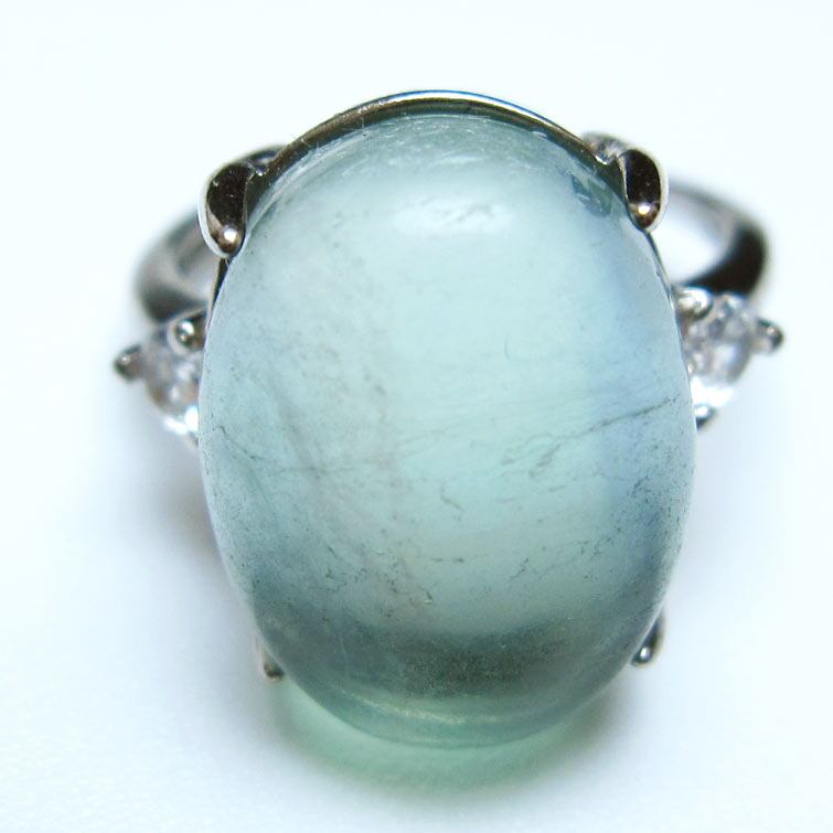 フローライト 指輪 蛍石 リング フリーサイズ 16号 一点物 メール便可 [M便 1/20] 115-6148