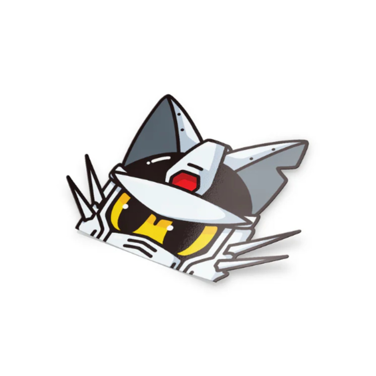 NEVER CONTENT Peeking RX-77 Cat | 輸入アニメステッカー専門店