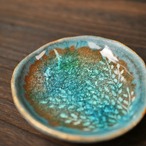 みずたまり豆皿 no.30 枝葉と魚