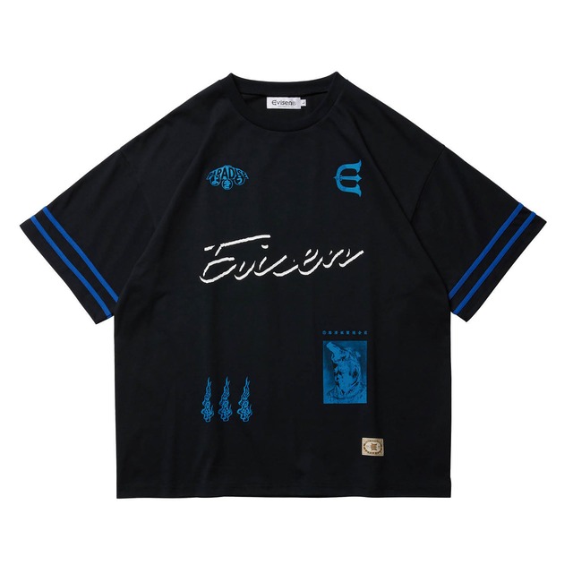 EVISEN / 18 FOOTBALL SHIRT / BLACK