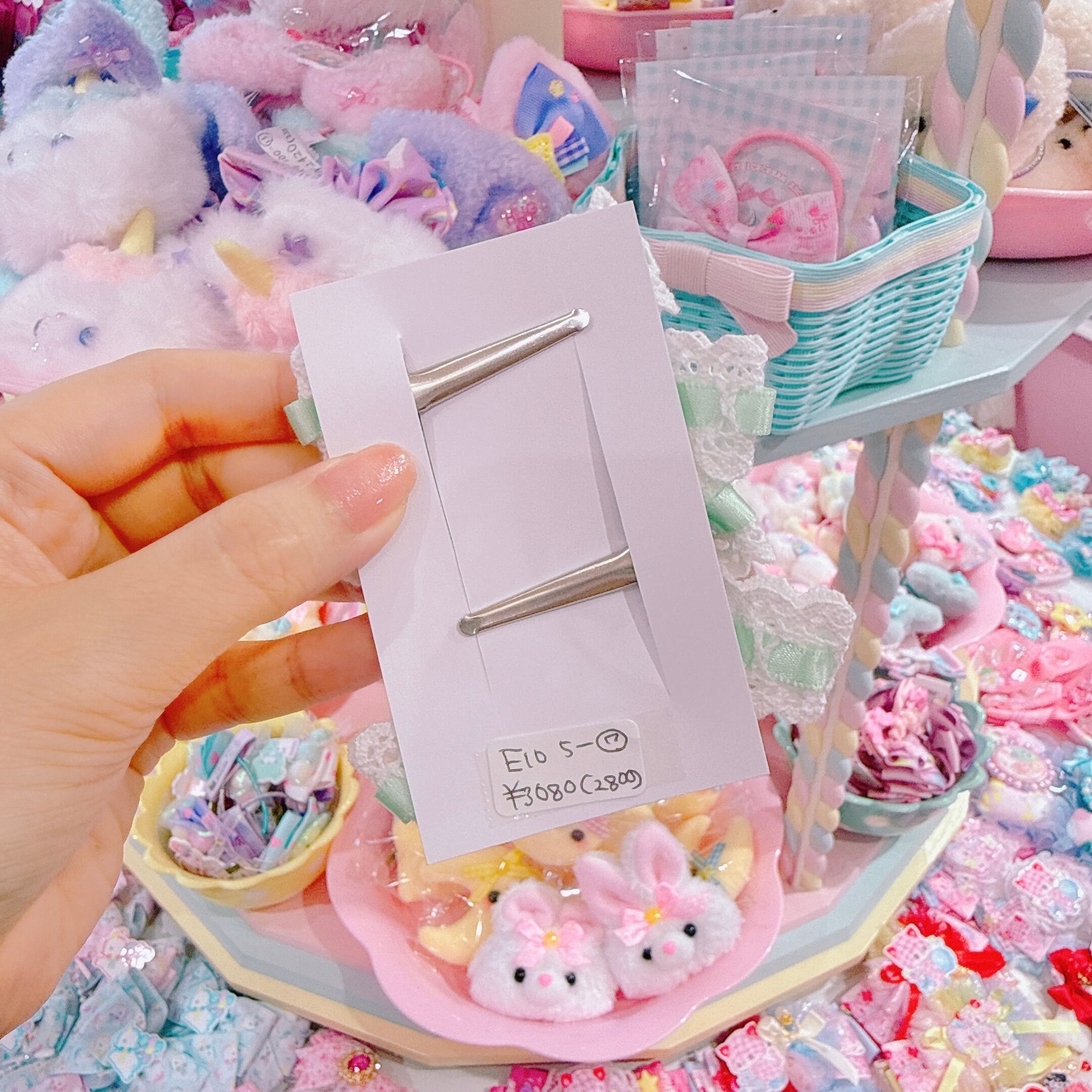 【E10】5-7ツインヘアクリップ