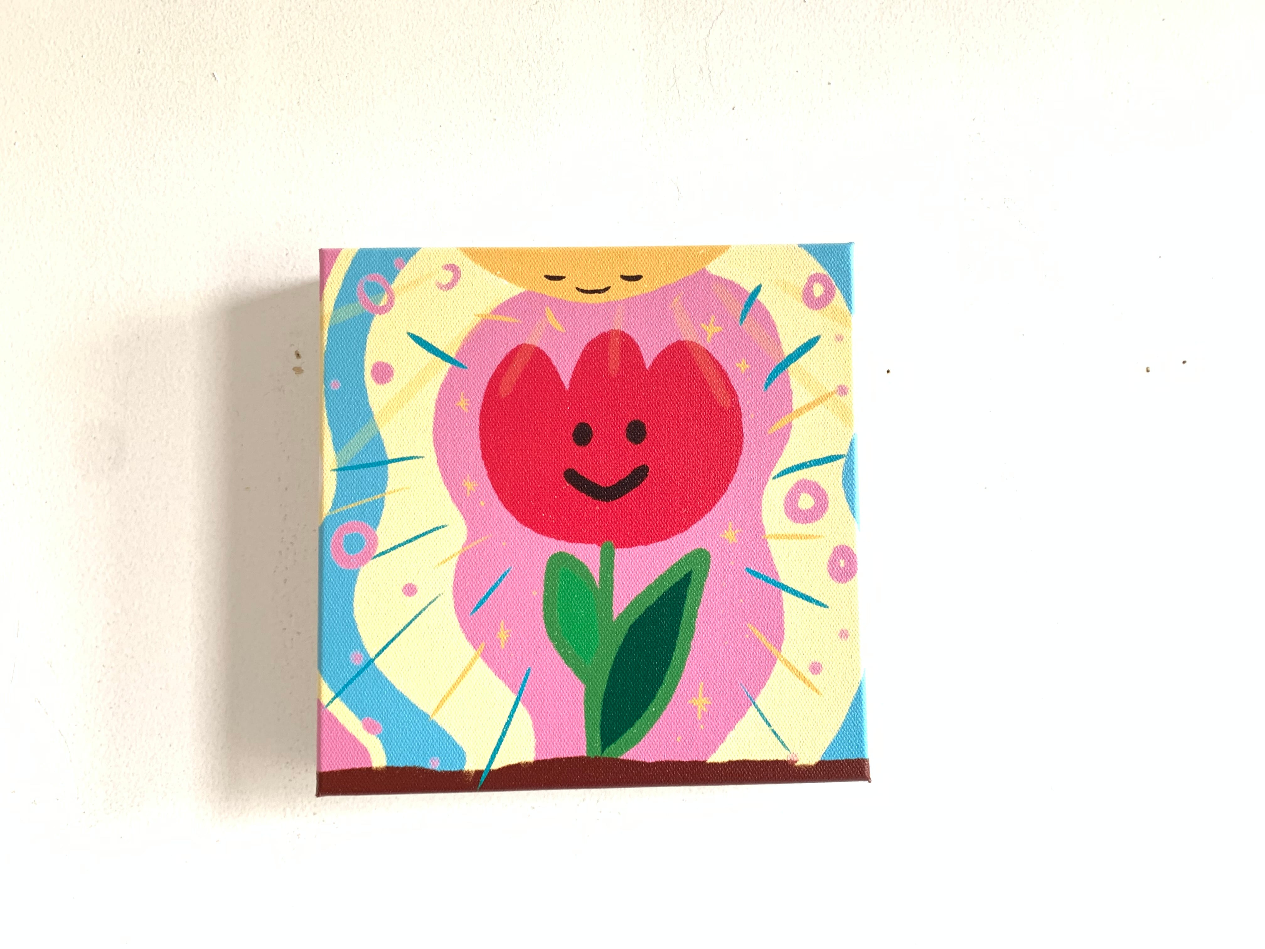 アートパネル『春の色』 絵のある生活 気持ちに寄り添い 気軽に飾れる