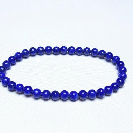 ラピスラズリ ブレスレット 5mm 一点物 メール便可 [M便 1/10] 111-48491