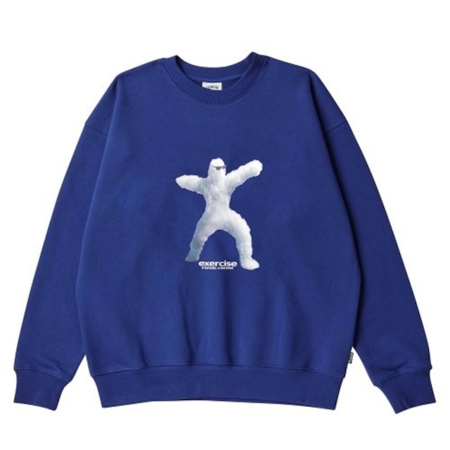 [exercise] ATHLETIC CLOUD SWEATSHIRT_PACIFIC BLUE 正規品 韓国ブランド 韓国通販 韓国代行 韓国ファッション  トレーナー