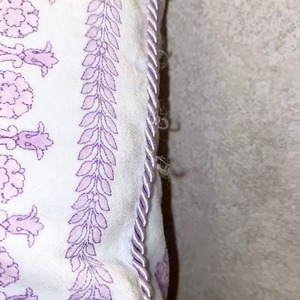 VERSACE baroque pattern velour cushion