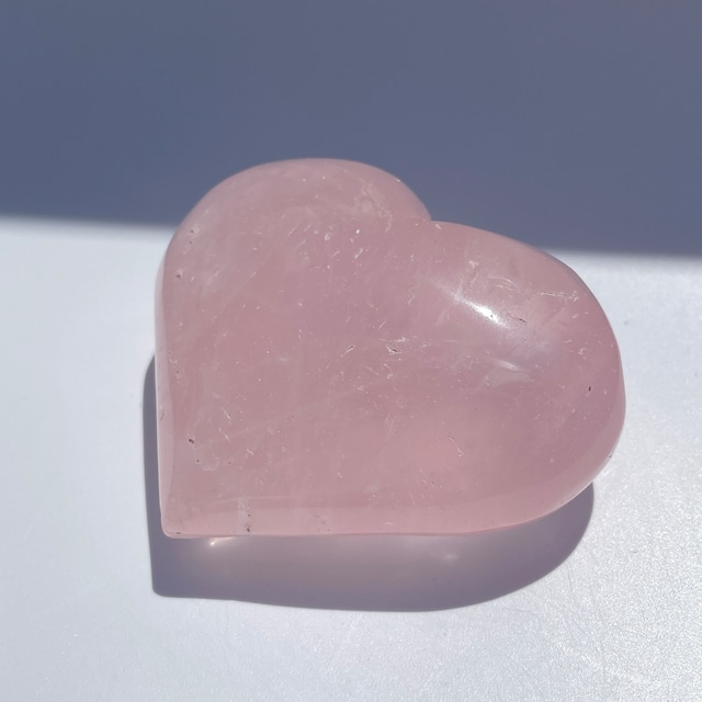 マダガスカル産ローズクォーツ ハート型83◇ Rose Quartz ◇天然石・鉱物・パワーストーン