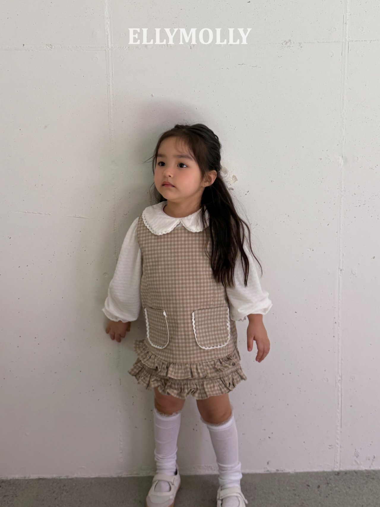 [ELLYMOLLY] Little Pocket Frill Dress +fee2 / [엘리몰리] 리틀포켓프릴원피스