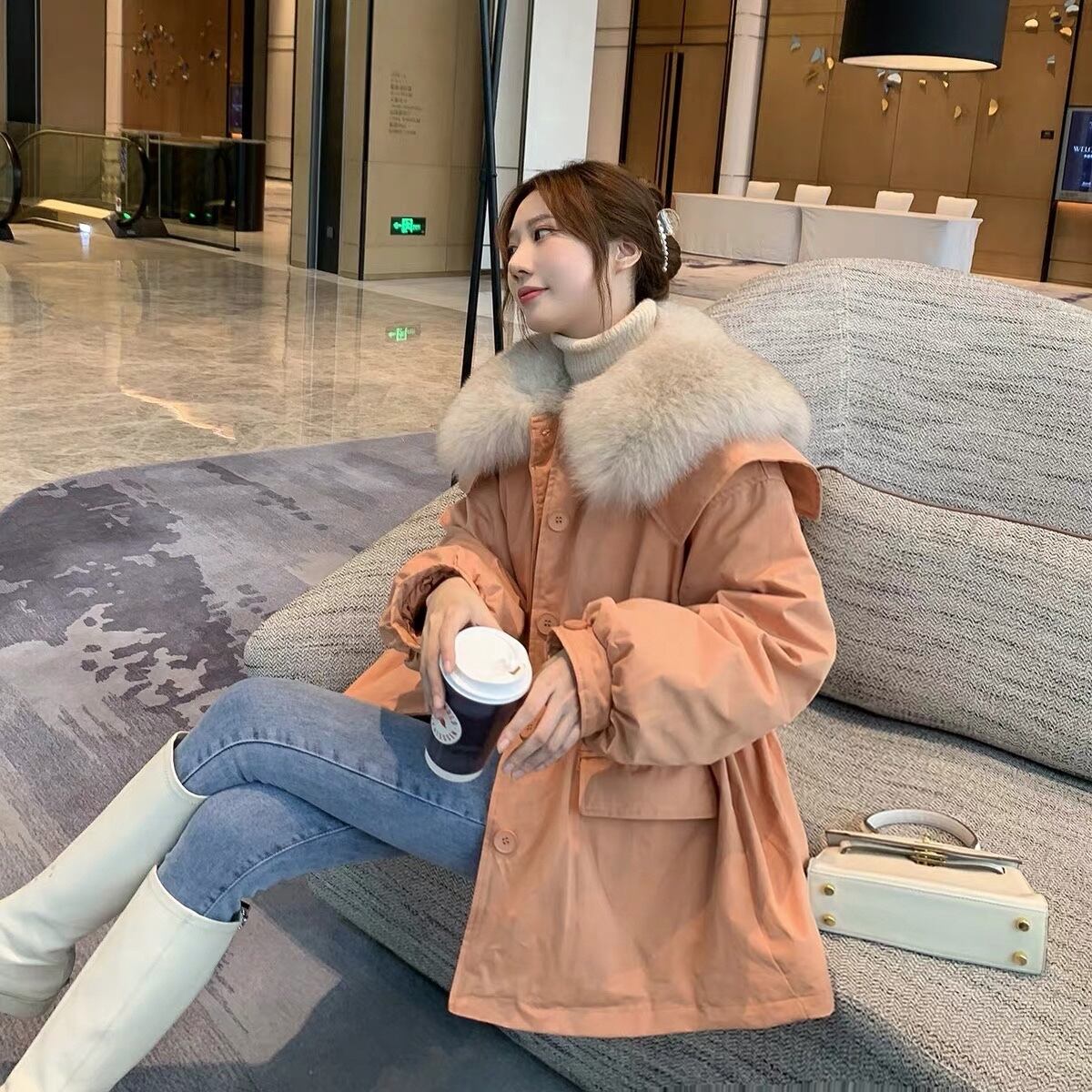 ファーカラージャケット ウィンタースタイル コットン 冬物 6Du_Shop_Women14642732110