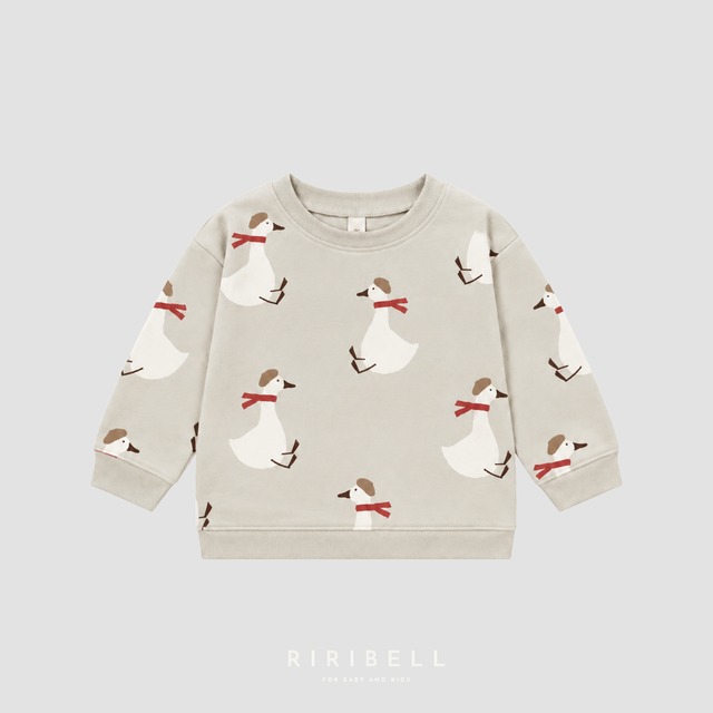 予約/送料無料【ORGANIC ZOO】Christmas Goose Sweatshirt / 11月上旬入荷
