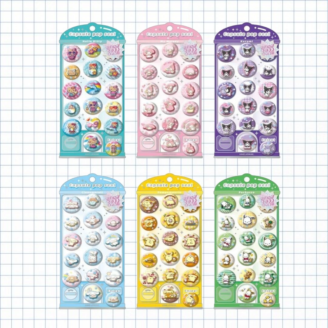 即納】サンリオカプセルポップシール | PAY ID