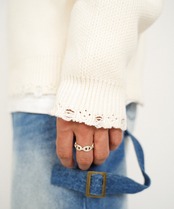 【#Re:room】DAMAGE Re:ICON JACQUARD CREW KNIT［REK153］