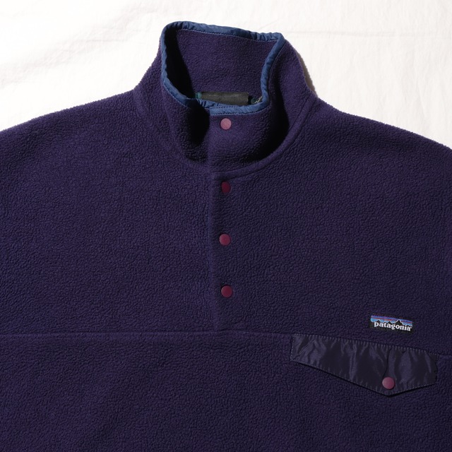 M 95年 パープル 紫 シンチラスナップT Patagonia パタゴニア フリース