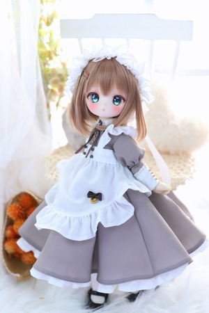 『受注 Pre-order』 1/6TinyFox / BABY KUMAKO【ロイヤル・ヴィクトリアンメイド（グレージュ）】【Victorian Maid Dress (Greige)】