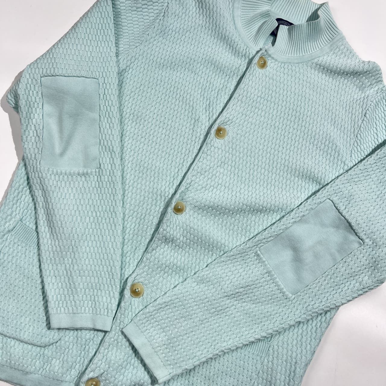 J.PRESS ジェイプレス コットン ニット カーディガン LL/ライトブルー系 レディース オンワード樫山