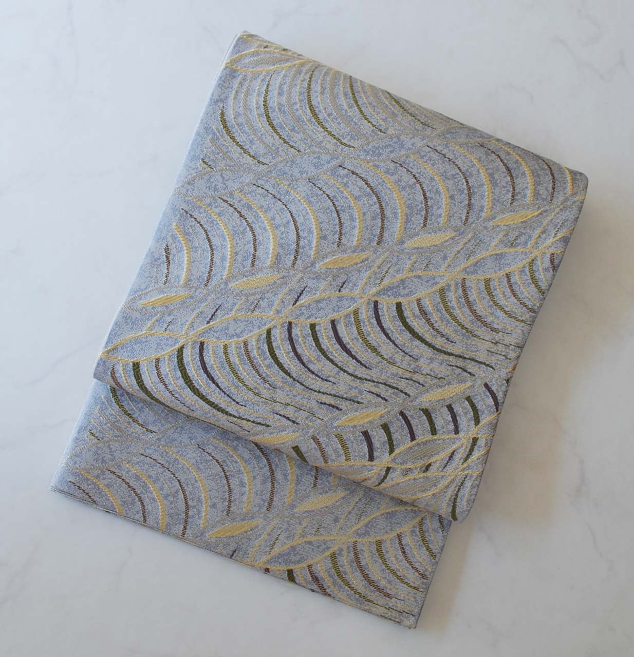 【ふくろ帯】藤鼠色系 抽象文 ふくろ帯