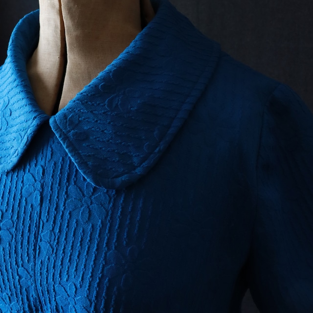 vintage collaredblue dress / ヴィンテージブルードレス