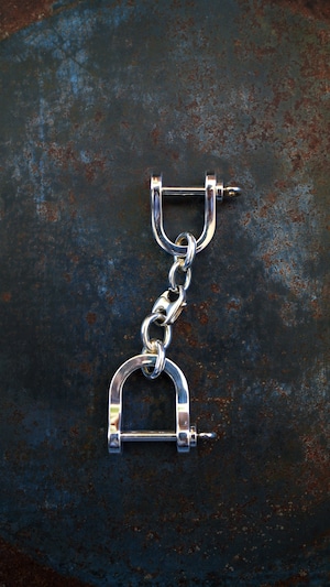 【VINTAGE】TIFFANY&Co. ティファニー ダブル シャックル キーリング 《シルバー925 キーホルダー ヴィンテージ オールド メンズ》