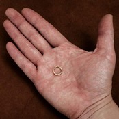 10個セット 真鍮 二重リング（直径11mm）ゴールド ダブルリング カスタムパーツ キーホルダー キーリング 二重カン ハンドメイド 材料 ブラス