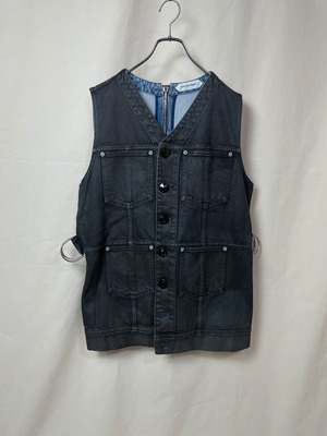 NAMACHEKO Biker Back Double-Zip DenimVest AW21