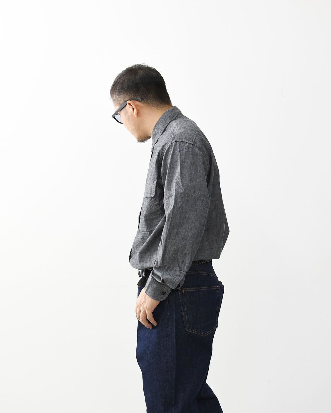 orslow [オアスロウ] BLACK CHAMBRAY WORK SHIRT [01-8064-61