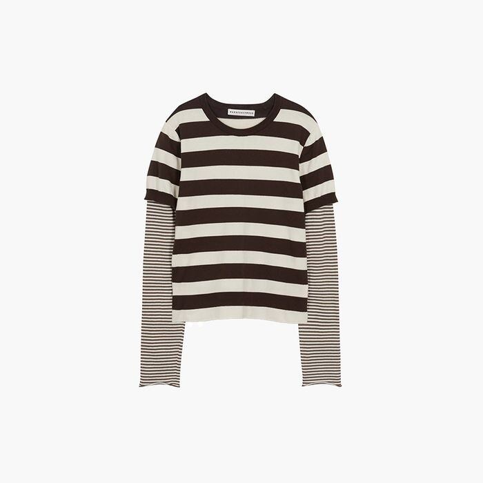 ☆LE SSERAFIM チェウォン 着用！！【MARGESHERWOOD】STRIPE LAYERED