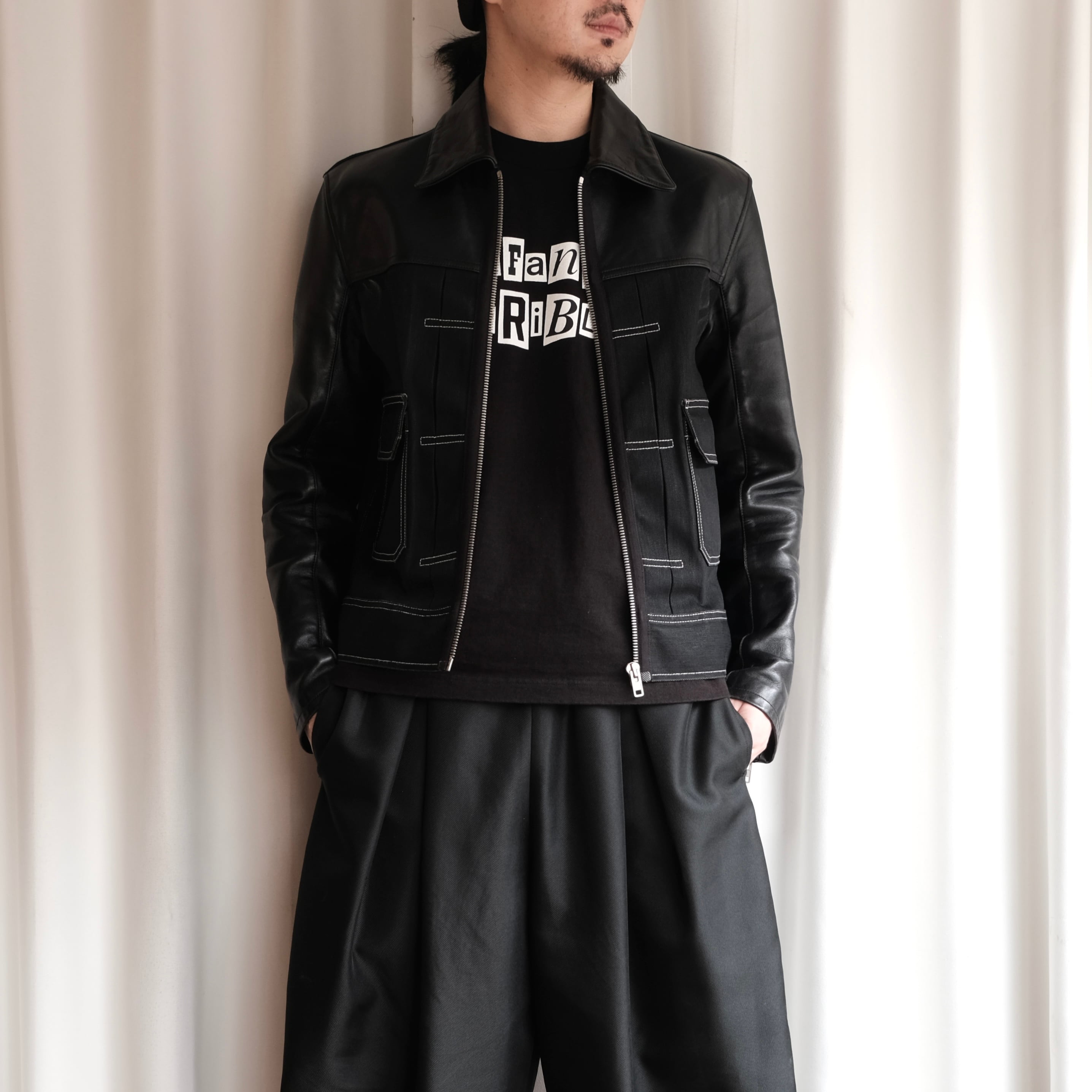 Maison Margiela LEATHER×DENIM 2nd TYPE JACKET | safarionline