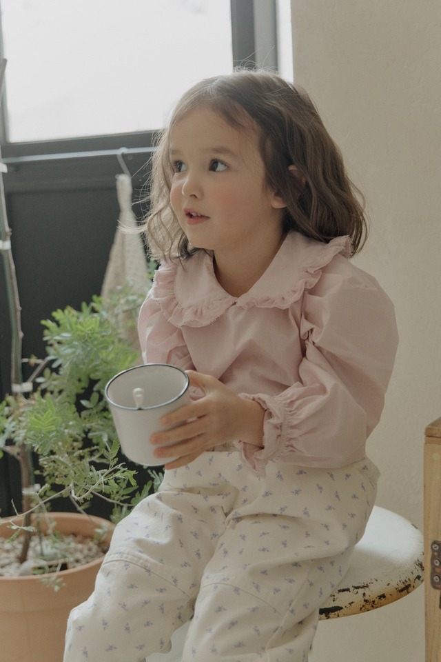 ラスト1 pink9【即納】<flo>  Kerry blouse