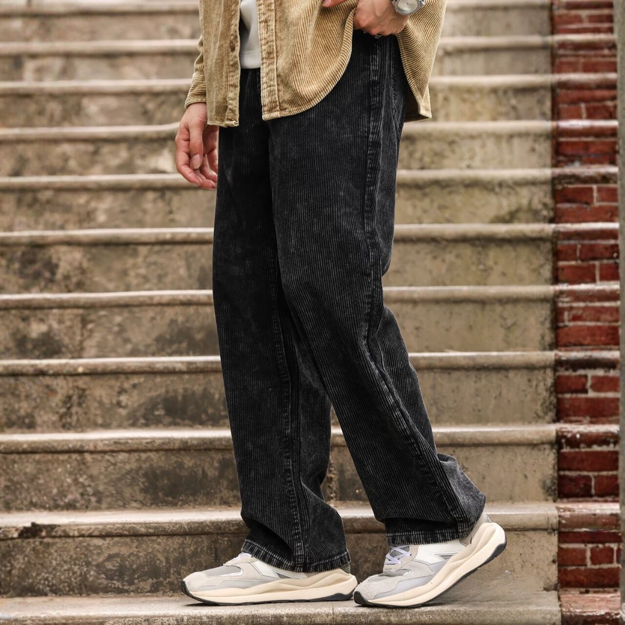 ルーズフィット ストレート フルレングス パンツ 00623