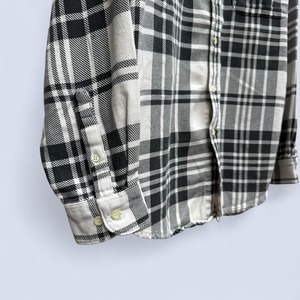 OLD GAP BLACK×WHITE FLANNEL CHECK SHIRT