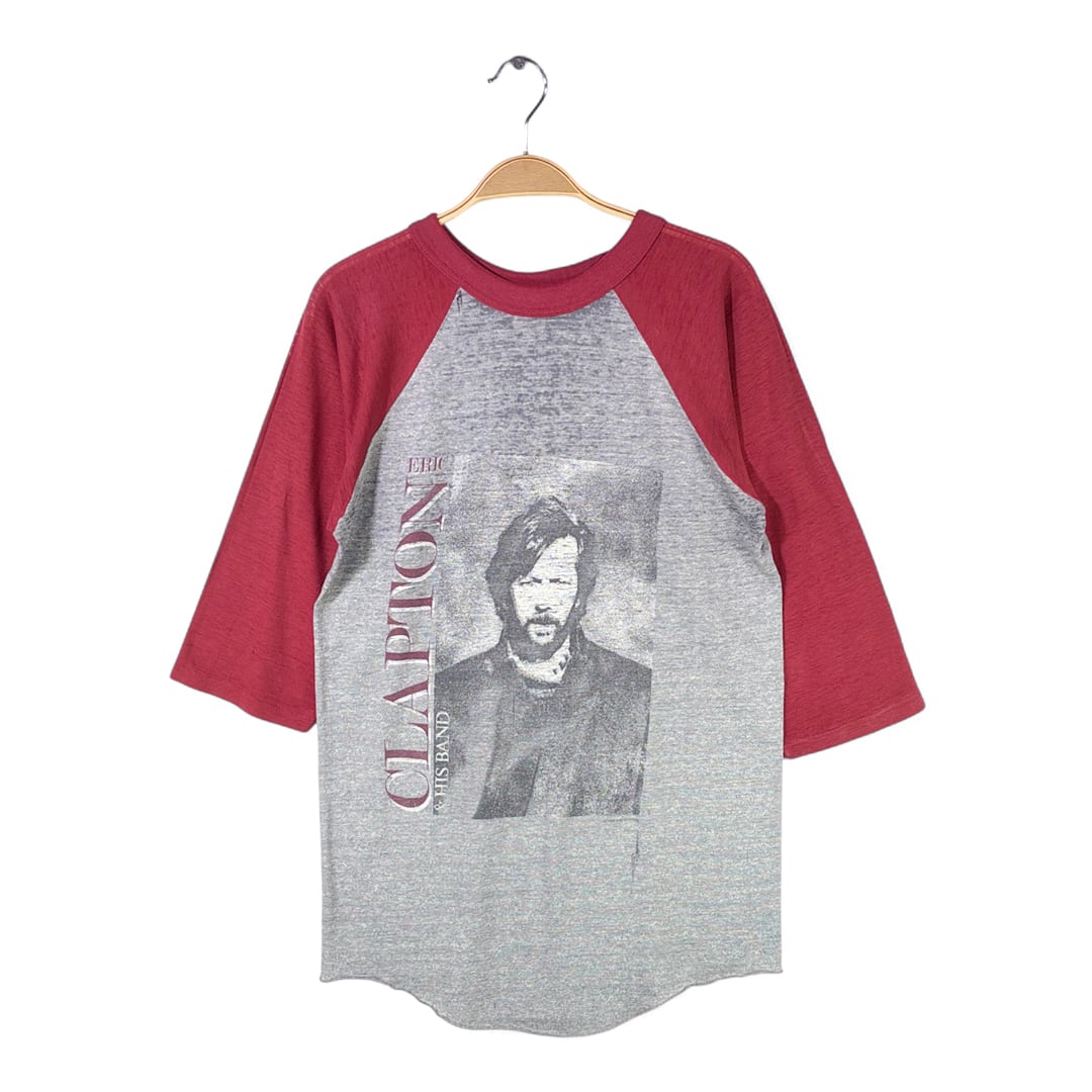 80s エリッククラプトン ヴィンテージTシャツ ロックTシャツ ビハインドザサン ERIC CLAPTON BEHIND THE SUN サイズXL 古着 @AAA1428