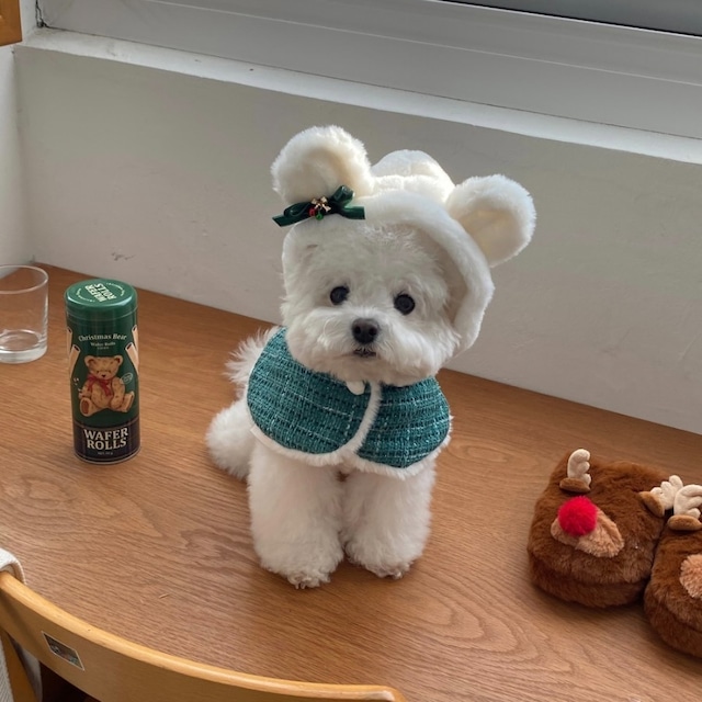 【在庫確保済/予約】Tweed Bear Cape