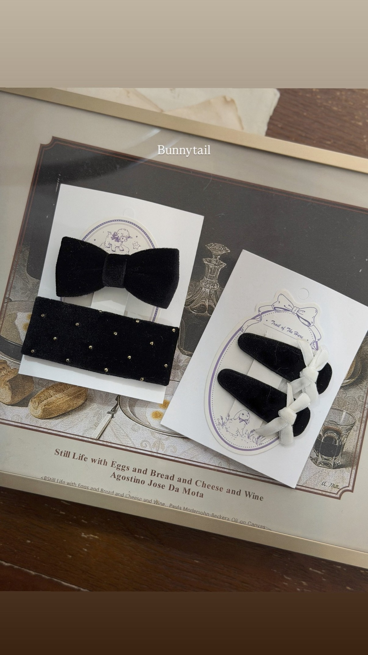 bunny tail［取寄］kirakira hairpin (2ea) 26winter