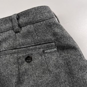 Mademoiselle NON NON マドモアゼルノンノン ウール スラックス パンツ サイズ 38/M /グレー/日本製/パパス/レディース