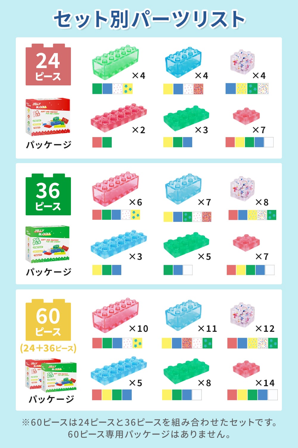 スクイーズブロック＜36ピースセット＞ | MRG JAPAN Direct