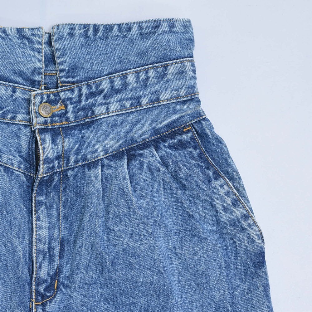 80～90s Bill Blass ハイウエスト フラップデザイン ワイドシルエット