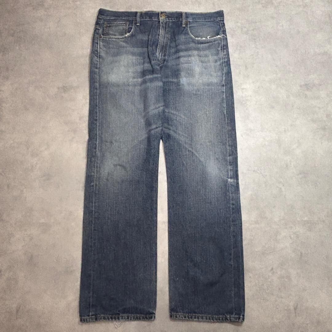 リーバイス569 Levis W36 ブルーデニム 青 ヒゲ 古着 16881